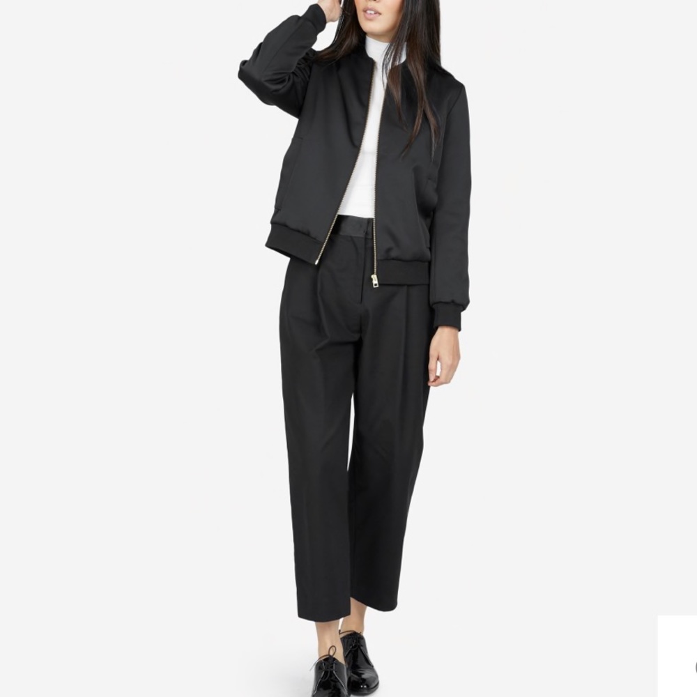 Everlane E2 Bomber Jacket, Size XS, Black - Picture 3 of 8